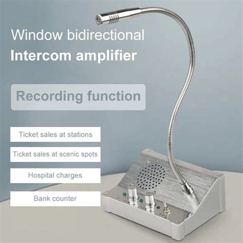 Купить Домофон Dual Way Window Intercom System Counter Interphone For