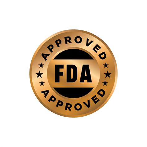 Fda Approved Food And Drug Administration Stamp Icon Symbol Label