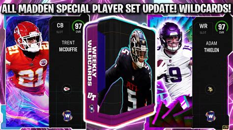 ALL MADDEN SPECIAL PLAYER NEWS WEEKLY WILDCARDS THIELEN MCDUFFIE AND