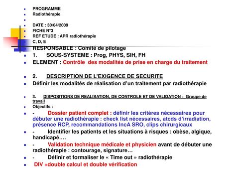 Ppt Analyse Pr Liminaire Des Risques Apr En Radioth Rapie