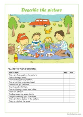 Picnic English Esl Worksheets Pdf Doc