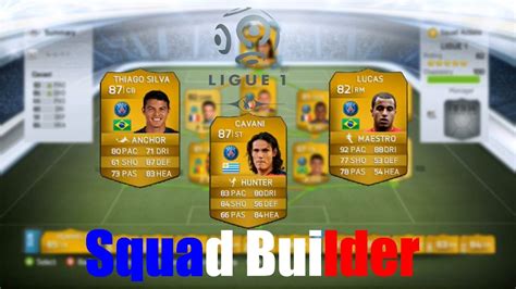 Fifa 14 Ligue 1 85K Squad Builder Ft Cavani Thiago Silva Lucas YouTube