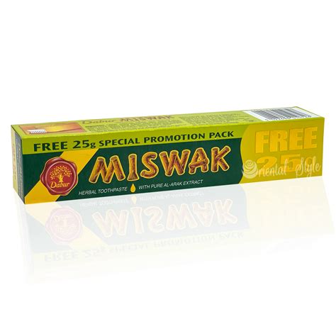 Dabur Miswak Toothpaste Fluoride Free 75g Oriental Style