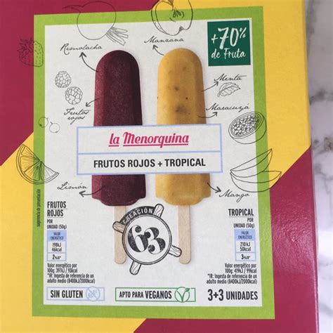 La Menorquina Helados Frutos Rojos Tropical Review Abillion