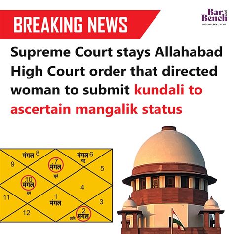 Bar Bench On Twitter Breaking Supreme Court Stays Allahabad High