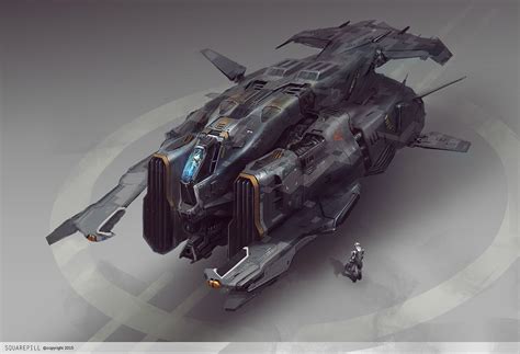 concept ships: Spaceship art by Gino Stratolat