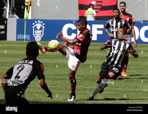 Robinho Et Mg G Atl During The Match Between Flamengo X Atl