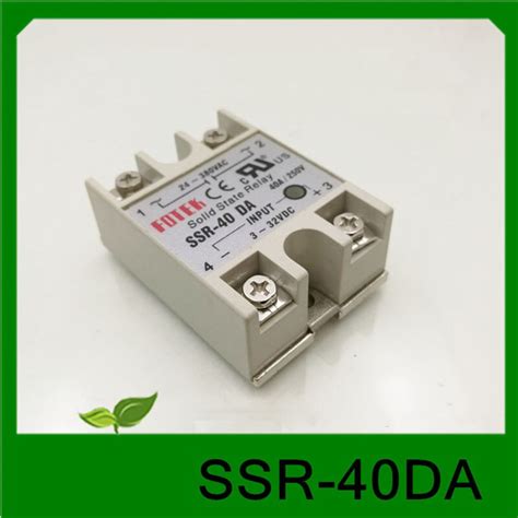 1pc Novo Relé De Estado Sólido Ssr 40da Silício Controlado Dc Controle