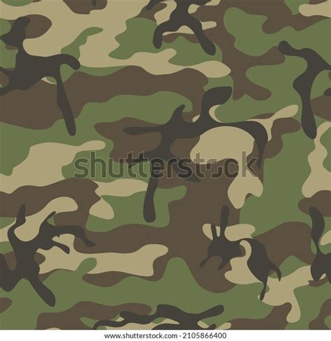 Military Pattern Camouflage Army Uniform Seamless Stock Vector (Royalty ...