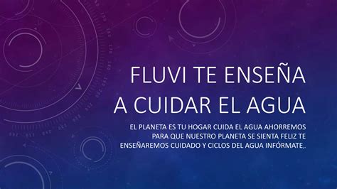 Fluvi Te Enseña A Cuidar El Agua Ppt Descarga Gratuita