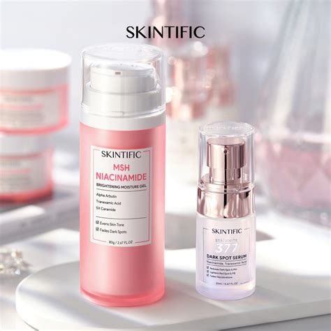 Jual Skintific 2pcs Moisturizer Serum Brightening And Glow Symwhite 377 Dark Spot Serum Msh