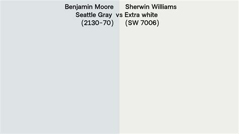 Benjamin Moore Seattle Gray 2130 70 Vs Sherwin Williams Extra White