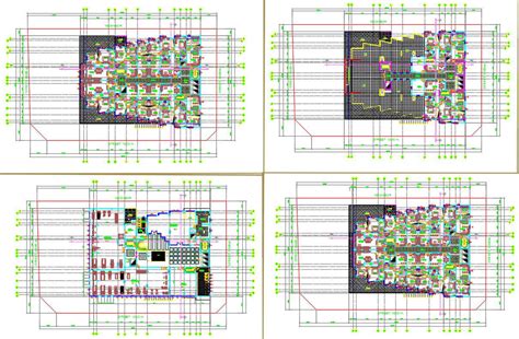 2D design of different floor furniture plan in AutoCAD drawing, CAD file, dwg file - Cadbull