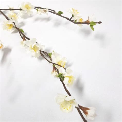 Artificial Blossom Branch Cream 95cm Desflora