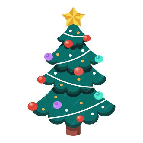 Premium Vector Christmas Tree Vector Illustration