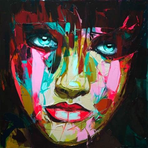 FRANCOISE NIELLY Face Oil Painting Painting Portrait Painting