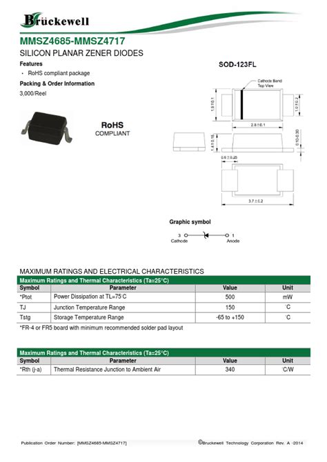 MMSZ4702 Datasheet SILICON PLANAR ZENER DIODES