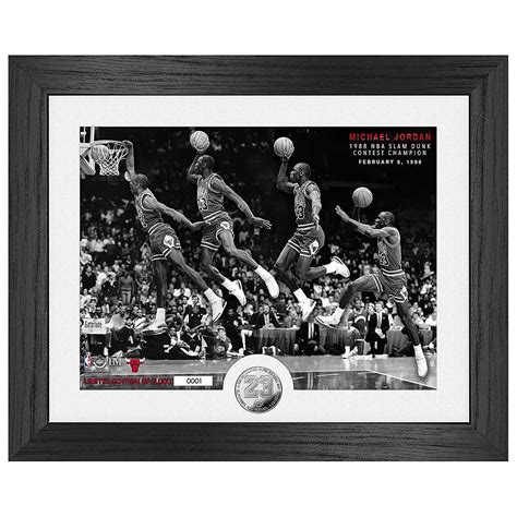 Buy Nba Chicago Bulls Michael Jordan Slam Dunk 1988 Dunk Contest Frame