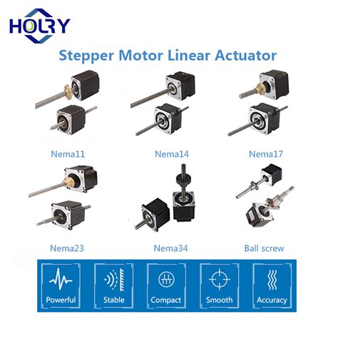 Holry Non Captive Nema Tr Lead Screw Stepper Motor Mmx Mm