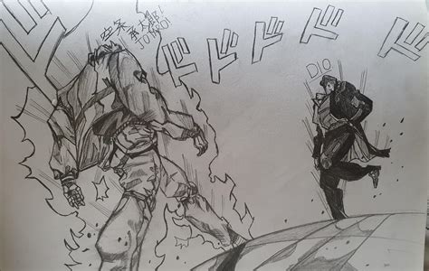 Oh Your Approaching Me Dio Vs Jotaro Manga Fanart By Me Rstardustcrusaders