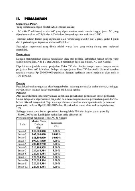 Contoh Proposal Usaha Elektronika