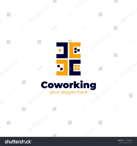 Coworking Logo Vector Template Stock Vector (Royalty Free) 1173688948 | Shutterstock