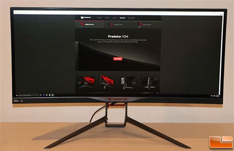 Acer Predator X X Curved G Sync Gaming Display Review Legit