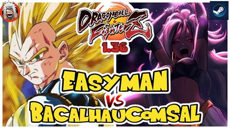 DBFZ Easyman Vs Bacalhau Sal VegetaSSJ GokuSSJ Gohan Vs A21