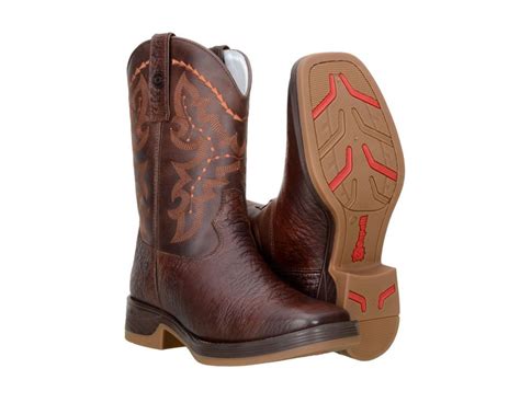 Texana Country Masculina Couro Mamute Café BOTAS MANGALARGA