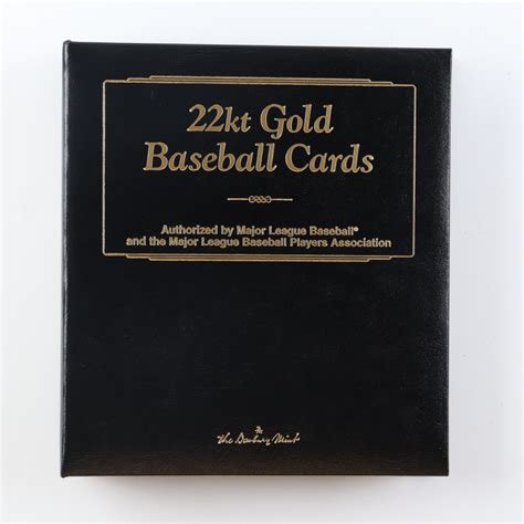 Complete Set Of 50 1996 2003 Danbury Mint 22kt Gold Baseball Cards In