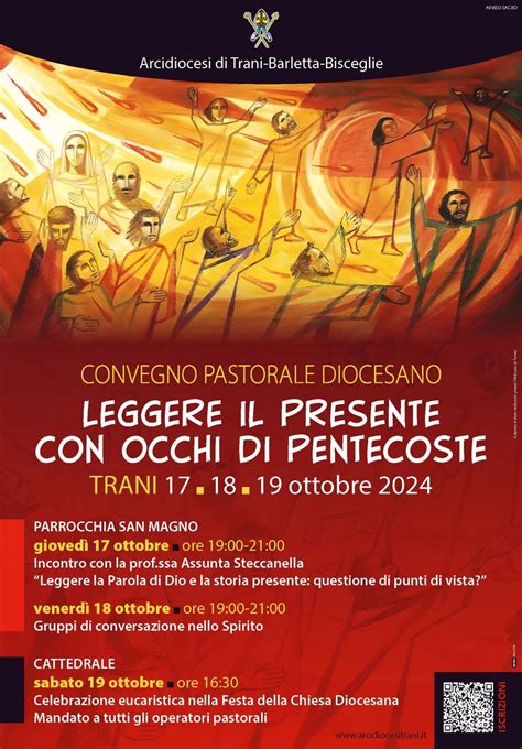 A Trani Il Convegno Pastorale Diocesano Leggere Il Presente Con Occhi