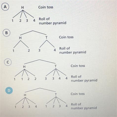 Which Tree Diagram Shows All Of The Possible Outcomes For Tossing A