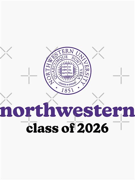 Northwestern Class Of Sticker By Jellywellies Redbubble