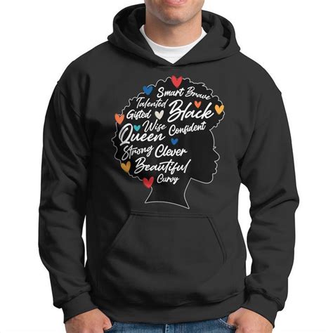 Strong Black Woman Black Queen Melanin Queen Hoodie Mazezy