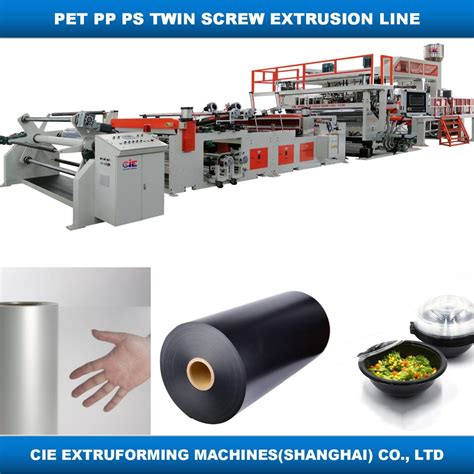 Plastic PP PS Cpet APET PLA Sheet Extrusion Production Line For