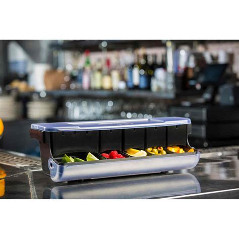 First In First Out Garnish Station™ Bar Condiment Holder With 5