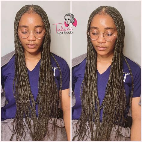 Pin By Taleni On Two Layer Braids Tribalbraids Hair Studio Braids Hair