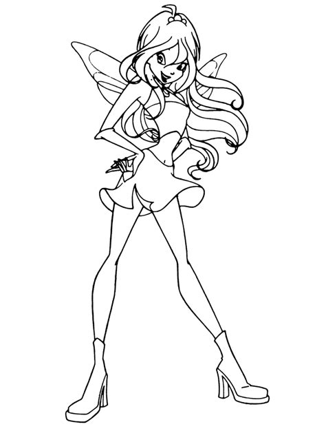 Winx Club Coloring Book Coloring Home