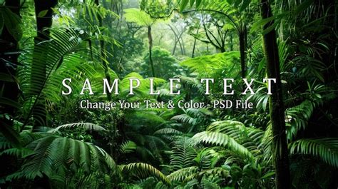 Lush Tropical Rainforest Premium Ai Generated Psd