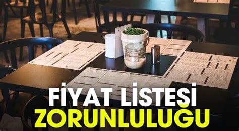 Restoran Ve Lokantalara Fiyat Listesi Zorunluluğu Bulancak Ajans