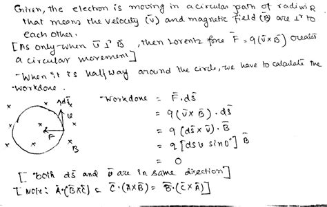 An Electron With Charge E And Mass M Travels At A Speed V In A Plane