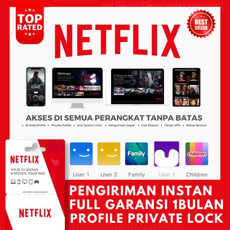 Jual Netflixxx Premiun Netflix Premiun Privat Bulan Garansi Uhd K