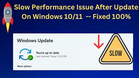 How To Fix Slow Performance Issue After Update On Windows 11 10 YouTube