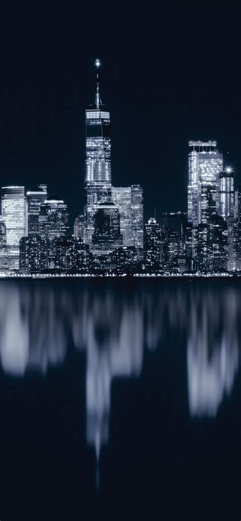 New York City Wallpaper 4K, Night, Cityscape, City lights