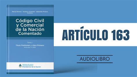 Artículo 163 Código Civil Y Comercial De La Nación Argentina