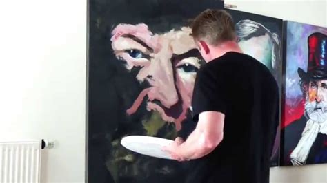 Portrait Painting With Palette Knife On Canvas Youtube