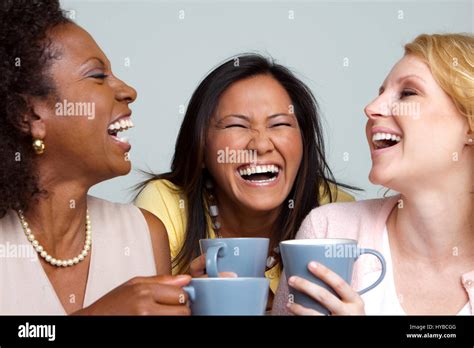 Diverse Group Of Friends Talking And Laughing Stock Photo Alamy