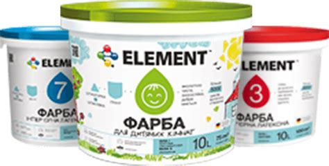 ELEMENT Украина - лакокрасочные материалы для яркого ремонта