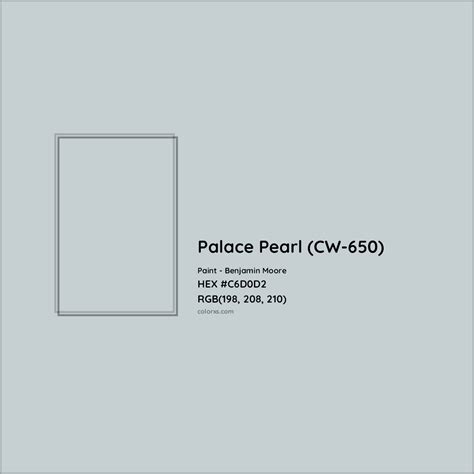 Benjamin Moore Palace Pearl CW 650 Paint Color Codes Similar Paints