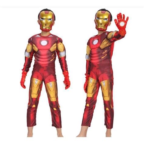 Déguisement Le Avengers Iron Man Cosplay Costume Avec Masque Noel